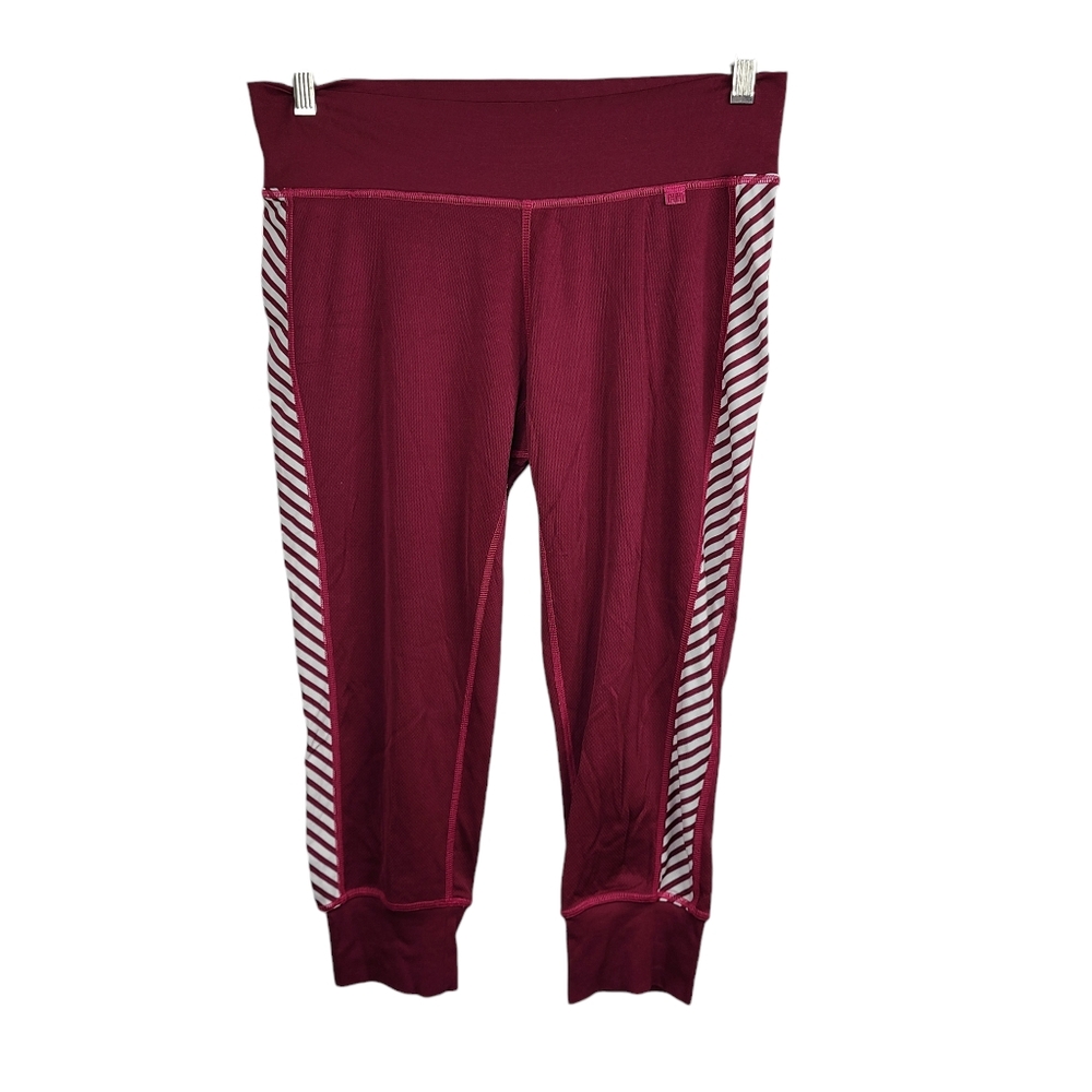 Helly Hansen burgundy cropped joggers women's size large